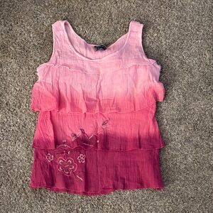 Pink Ombre Sleeveless Top
